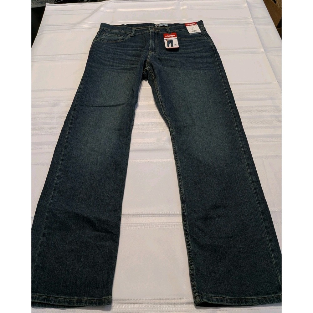 Wrangler Five Star Premium Relaxed Boot Jeans Mens 36x32 Blue Denim 112370231